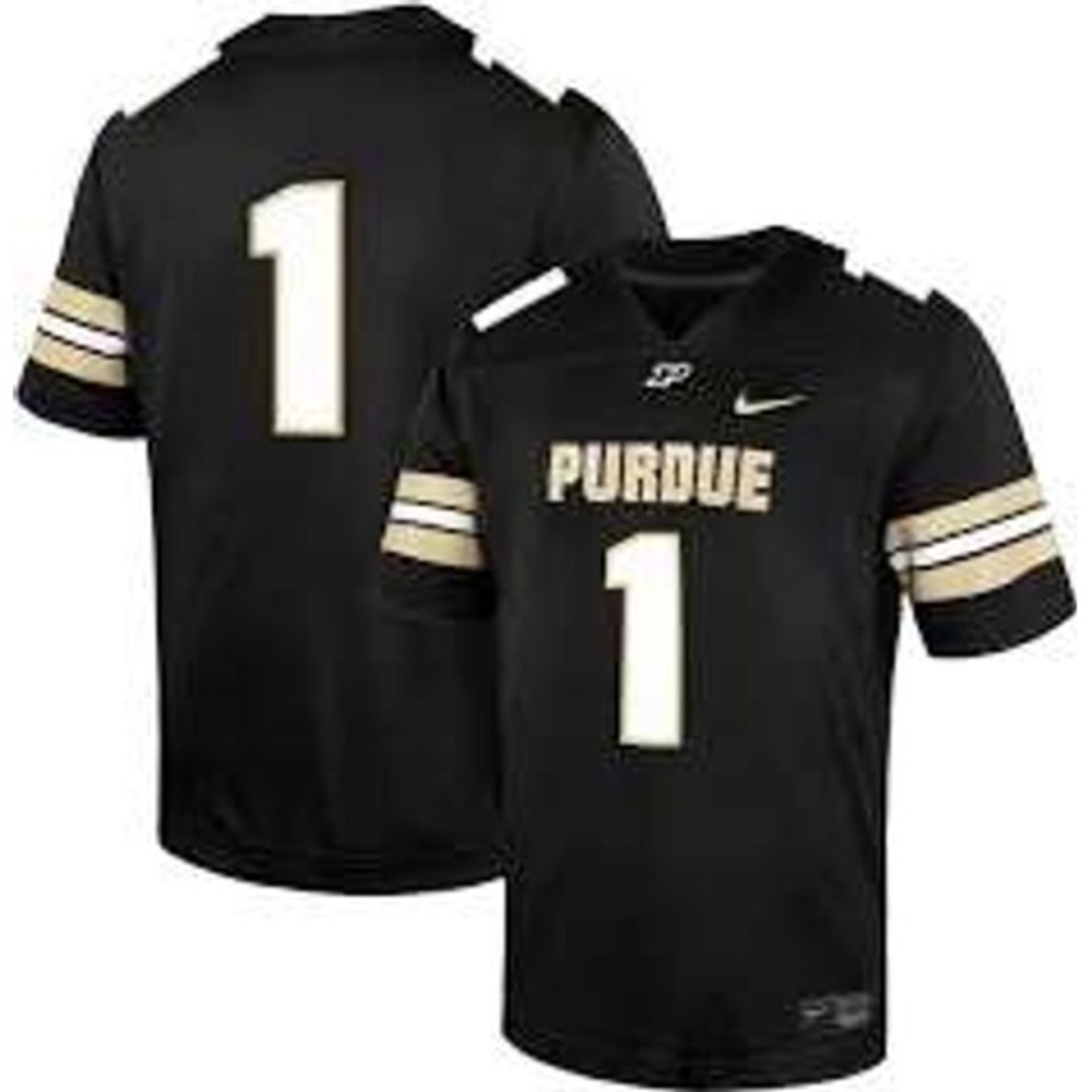 Nike Purdue Boilermakers‎ #1 Football Jersey Black Size Large New With Tags
